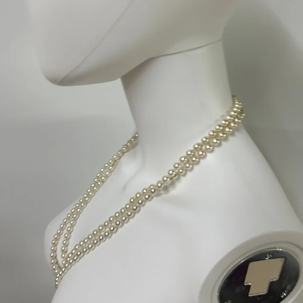 Vintage Faux Pearl Opera Length Necklace 26